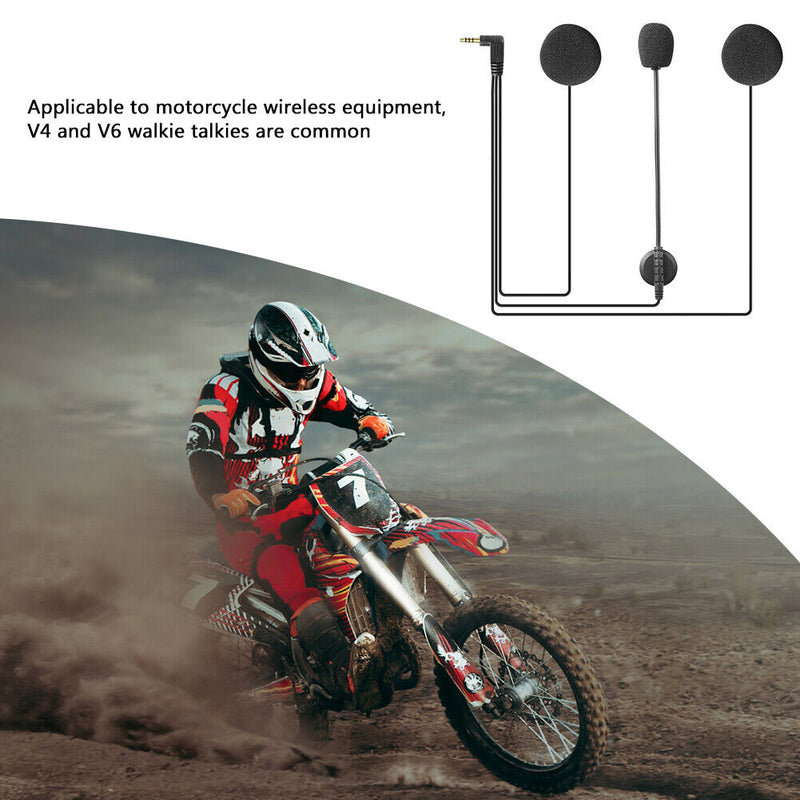 Motorcycle Helmet Intercom Headsets Bluetooth-compatible Earphone for V4 V6