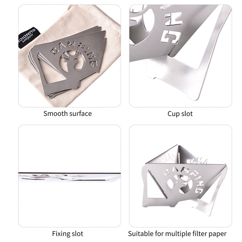 SUNDICK Coffee Drip Holder Coffee Tea Rack Foldable Coffee Filter Rack Newly