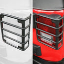 1Pair Metal Rear Tail Light Guards Covers for 07-17 Jeep Wrangler JK JKU