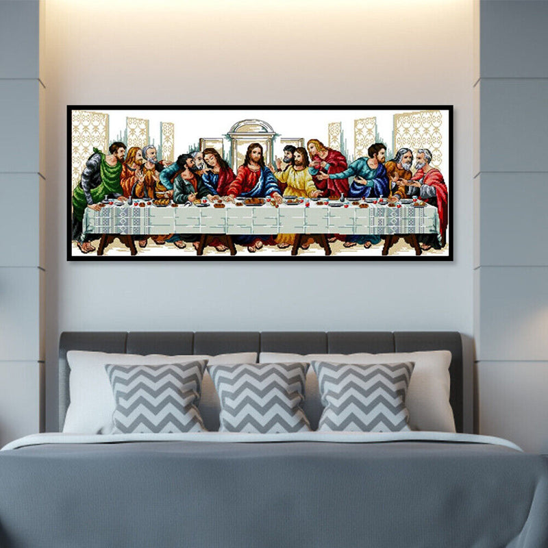 The Last Supper Partial Cross Stitch 11CT Counted Embroidery DIY Needlework Kits