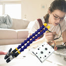 #A Welding Station with Flexible Arms Kit Soldering Iron Holder Third Hand Tools