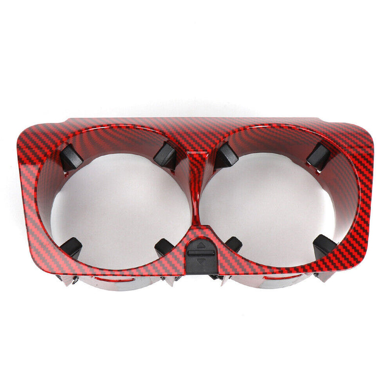 Car Center Console Water Cup Holder for Mercedes W205 (Red Carbon Fibre) Newly