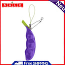 Anti-Stress Peas Beans Edamame Phone Pendant Rubber Squeeze Decompression Gift