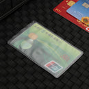 Card Holder Translucent ID Card Holder Protection Sleeve Business Card Case