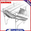 Portable Stainless Steel BBQ Grill Non-Stick Folding Barbecue Picnic Net Rack