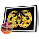 5D DIY Full Drill Diamond Painting 2 Dragons Cross Stitch Embroidery Mosaic