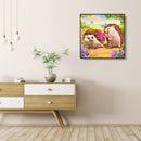 5D DIY Full Round Drill Diamond Painting Hedgehog Pattern of Cartoon Series