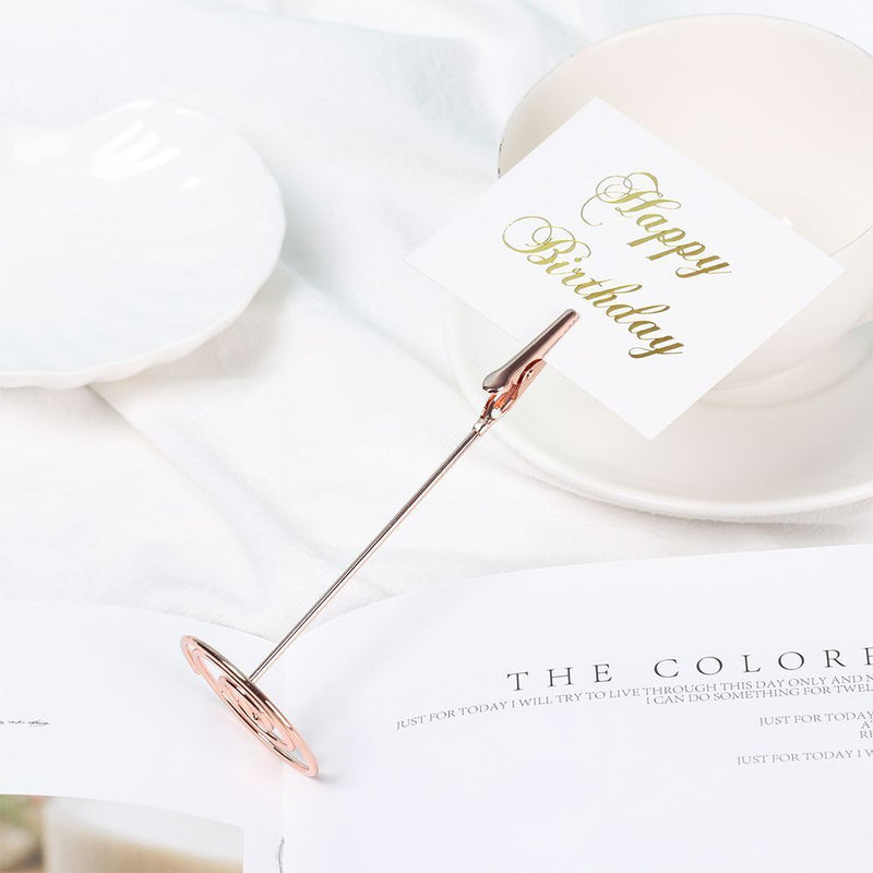 Desktop Decoration Table Numbers Holder Place Card Clamps Stand Photos Clips