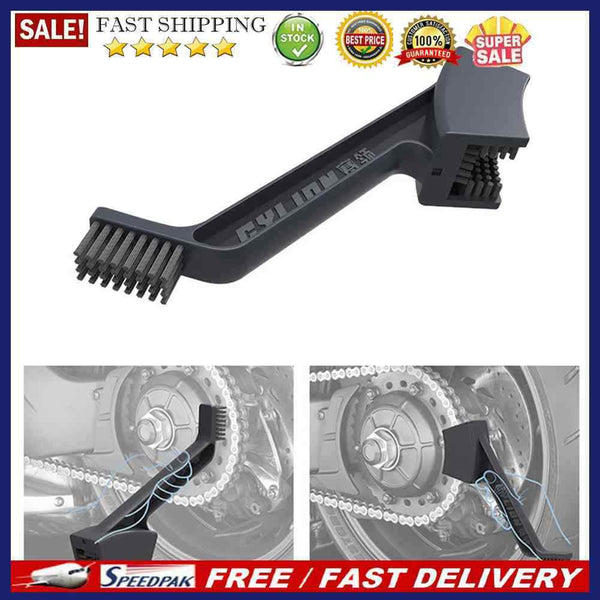 Motorcycle Chain Cleaning Double Head Chain Scrubber Washer for Auto Accessories