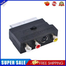 21Pin SCART Male to 3 RCA Female Converter Audio Video AV S-Video Adapter