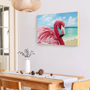 5D Diamond Painting Kit Flamingo Full Round Drill DIY Mosaic Picture Wall Arts