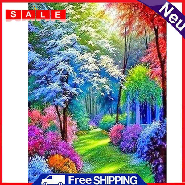 Diamond Painting Rainbow Garden Full Round Drill Picture of Rhinestone DIY Kit