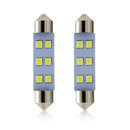 White 2835 6SMD 44MM Festoon Light C5W Car LED Reading Bulbs Dome Lamp For 4Pcs