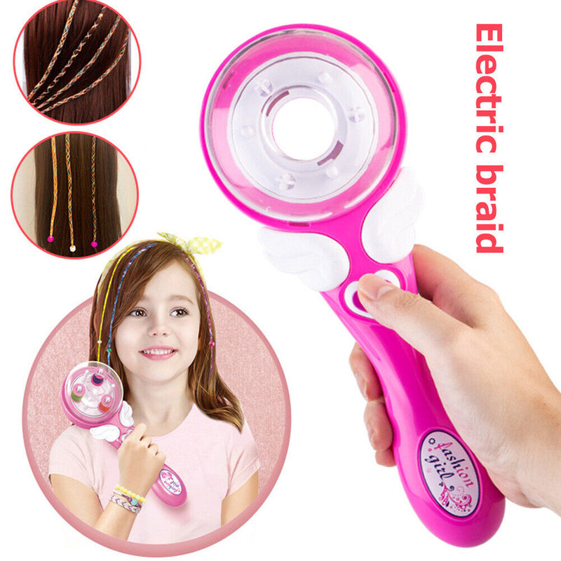 #A Electric Automatic Hair Braider with Decorative Accessories for Teenager Girl