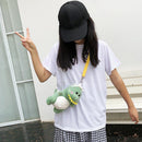 Women Mini Plush Shoulder Crossbody Bag Cartoon Cute Dinosaur Money Phone Bag