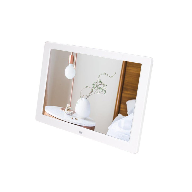 12.1 Inch Digital Photo Frame 1280x800 Back-light Electronic Album (White)