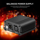 48V Phantom Power Supply USB Power Adapter for Micro Condenser Microphone