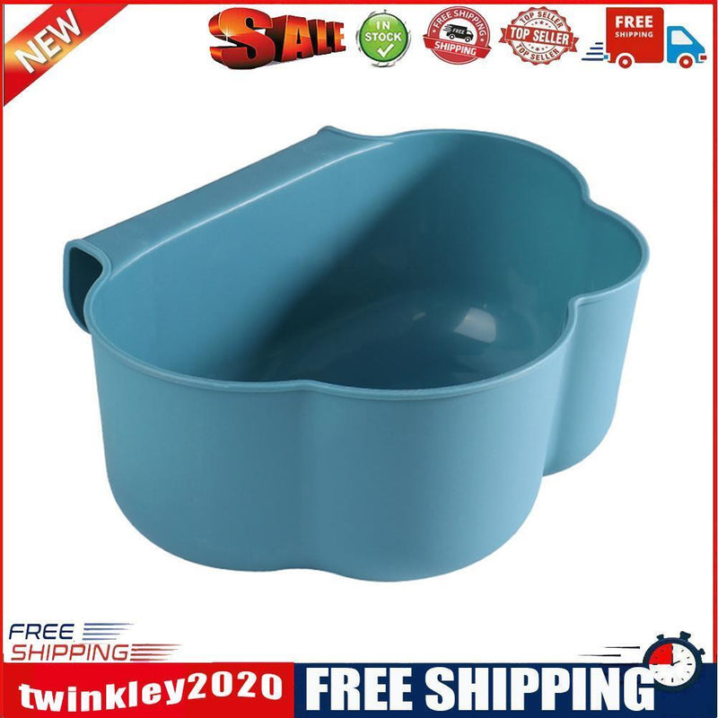 Hanging Storage Basket Organizer Trash Can Shelf Home Kitchen Tool (Blue)