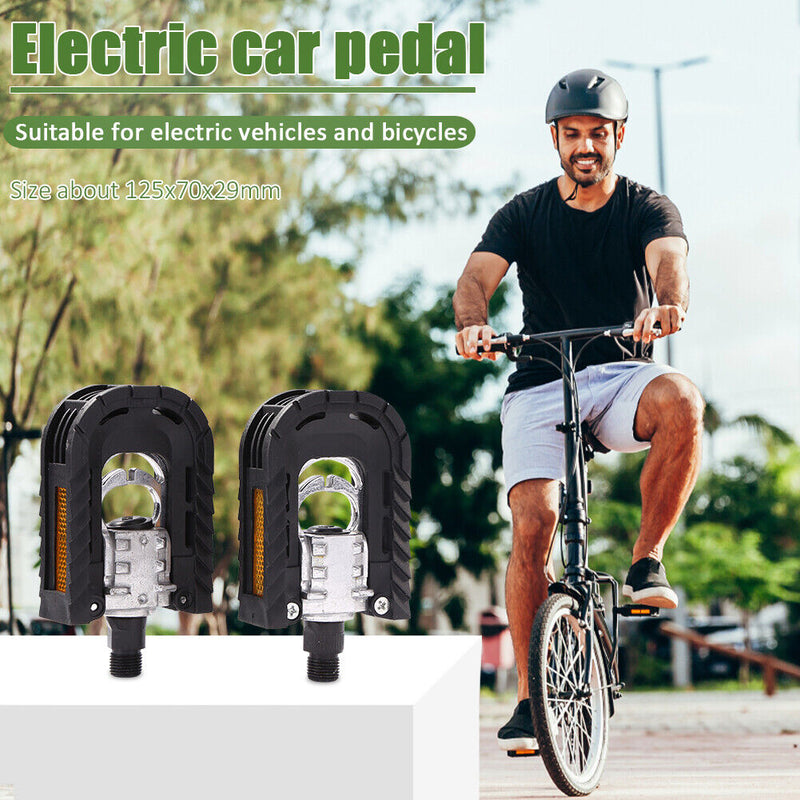 2pcs Reflective Ball Bearing Folding Bicycle Pedal Cycling Accessories Anti-Brief