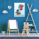 5D DIY Full Drill Round Shape Fish Rhinestone Diamond Drawing Home Decoration