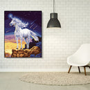 Hand Painted Artwork Frameless DIY Relaxing Horse Painting By Numbers Picture