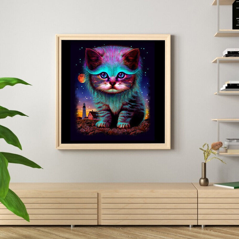 5D DIY Part Special Shaped Drill Diamond Painting Cat