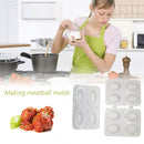4 Grid Minced Meat Processor Manual Meatball Maker Kitchen Meatloaf Mold