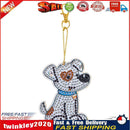Puppy 5D Diamond Painting Keychain Slap Luminous DIY Bag Pendant (dsk005) Newly