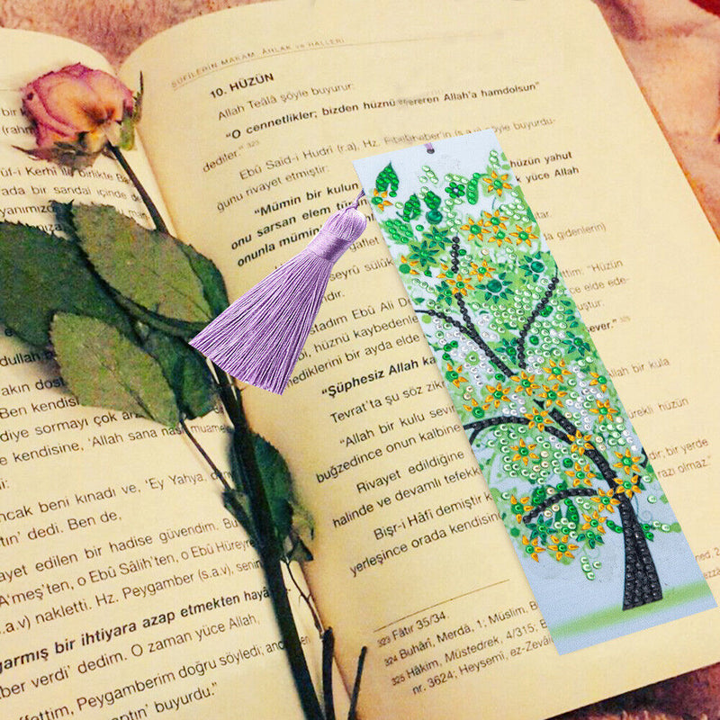 Special Shaped 5D DIY Cartoon Art Diamond Painting Bookmark (Tree - AA246) Newly