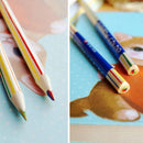 Art Supply Craft Rainbow Color Pencils Painting  Drawing  4 In 1 Colored