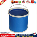 Folding Bucket Outdoor Fishing Camping Picnic Water Storage Container (9L) Newly