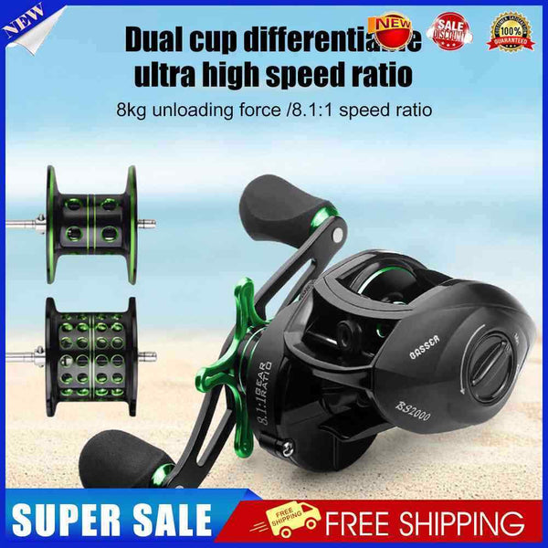 #A Professional Baitcasting Reel Tackle Casting Fishing Reel for Sea Saltwater C