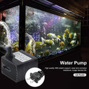 180L/H Ultra-quiet Submersible Aquarium Water Fountain Pump for Fish Tank P