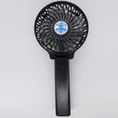 Folding Handheld Desktop Summer Cooling Fan for Travel Office Dorm (Black)