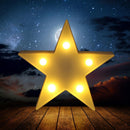 Star Shaped LED Night Light Household Club Indoor Kid Bedroom Decor (White)
