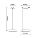 Universal Headphones Stand Holder with Base for Over Ear Headsets Support Rack