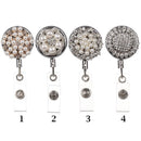 Pattern Retractable Stationery Lanyards Anti-Lost Clip Key Ring Badge Holder