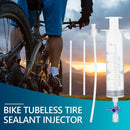 Cycling Tubeless Tire Sealant Injector 60mL Syringe Kit for MTB Road Bike