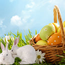 Happy Easter Backdrops Baby Shower Birthday Party Flower Photography Background
