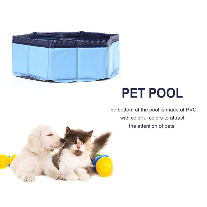 Foldable Bathing Swimming Tub Outdoor Indoor Pet Supplies for Puppy Kitten Ki