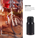 5pcs Aluminum Bike Presta Valve Caps Tire French Valve Dust Covers (Black)