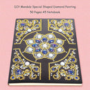 DIY Mandala Special Shaped Diamond Painting 50 Pages A5 Notebook Office Sup
