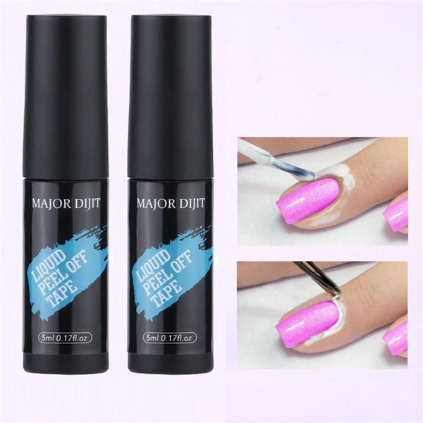 DIY Art Liquid Nail Peel Off Gel Base Coat Finger Cuticle Care Nail Latex Tape