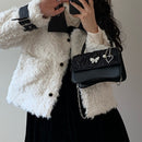 Butterfly Love Shoulder Bag Women Mini Heart Chain Messenger Portable Handbag