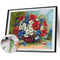 Oil Paint By Numbers Picture DIY Painting Colorful Flower Drawing on Canvas