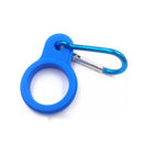 Outdoor Kettle Buckle Hook Camp Water Bottle Holder Carabiner (Light Blue) Newly