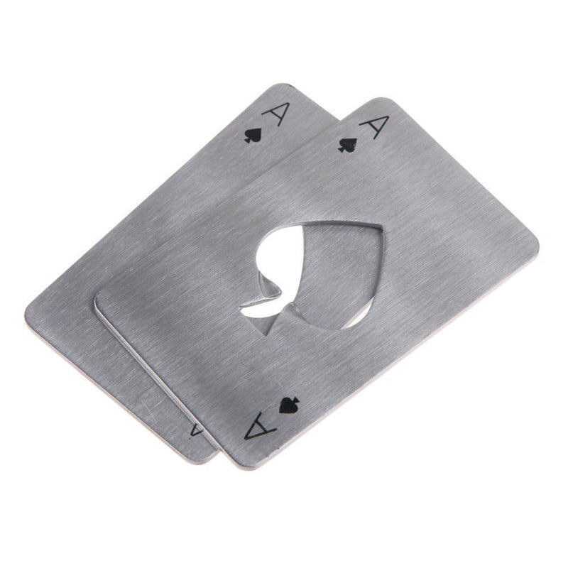 Bottle Opener Portable Spade Beer Opener Stainless Steel Beer Soda Wine Opener Poker