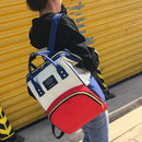 Mom Travel Rucksack Canvas Backpack Waterproof Portable Backpack (White) Newly