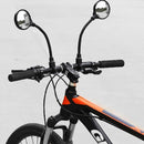 Bicycle Rear View Mirror MTB Road Bike Handlebar Rearview Convex Mirror Black