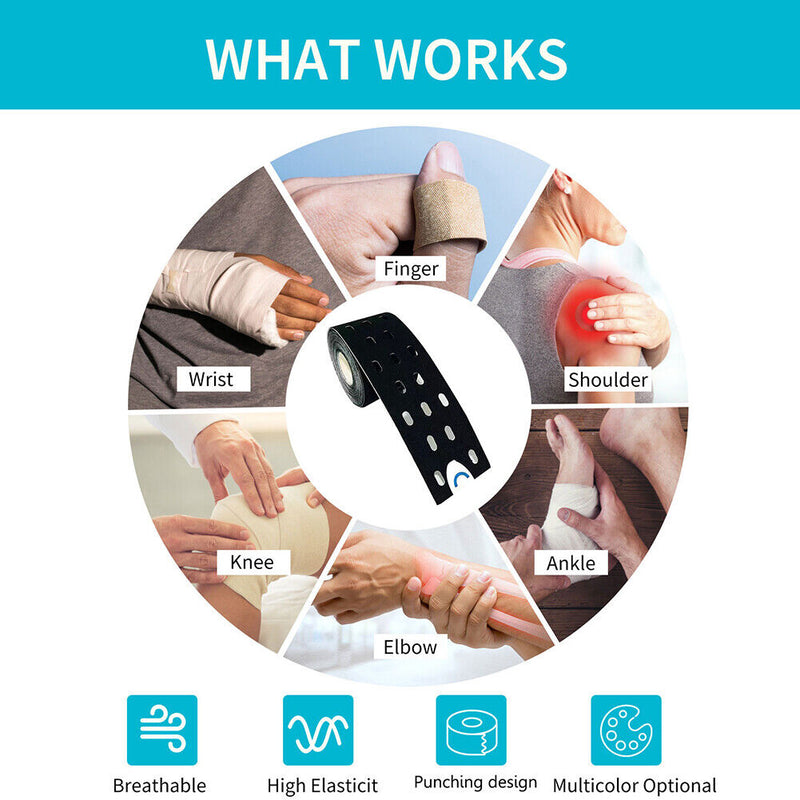 #A Muscle Patch Breathable Sports Bandage Muscle Tension Relief Fitness Sports C